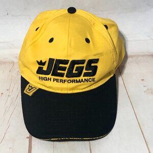 JEGS HIGH PERFORMANCE Yellow Black Hat Cap